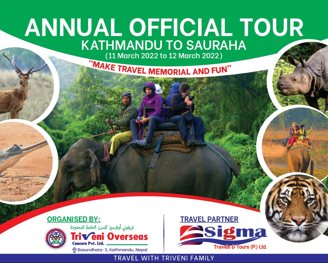 ANNUAL OFFICIAL TOUR KATHMANDU TO SAURAHA IN 2022